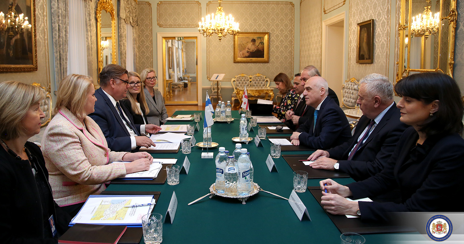 ფინეთი მაღალ შეფასებას აძლევს საქართველოს რეფორმების და ევროინტეგრაციის პროცესს