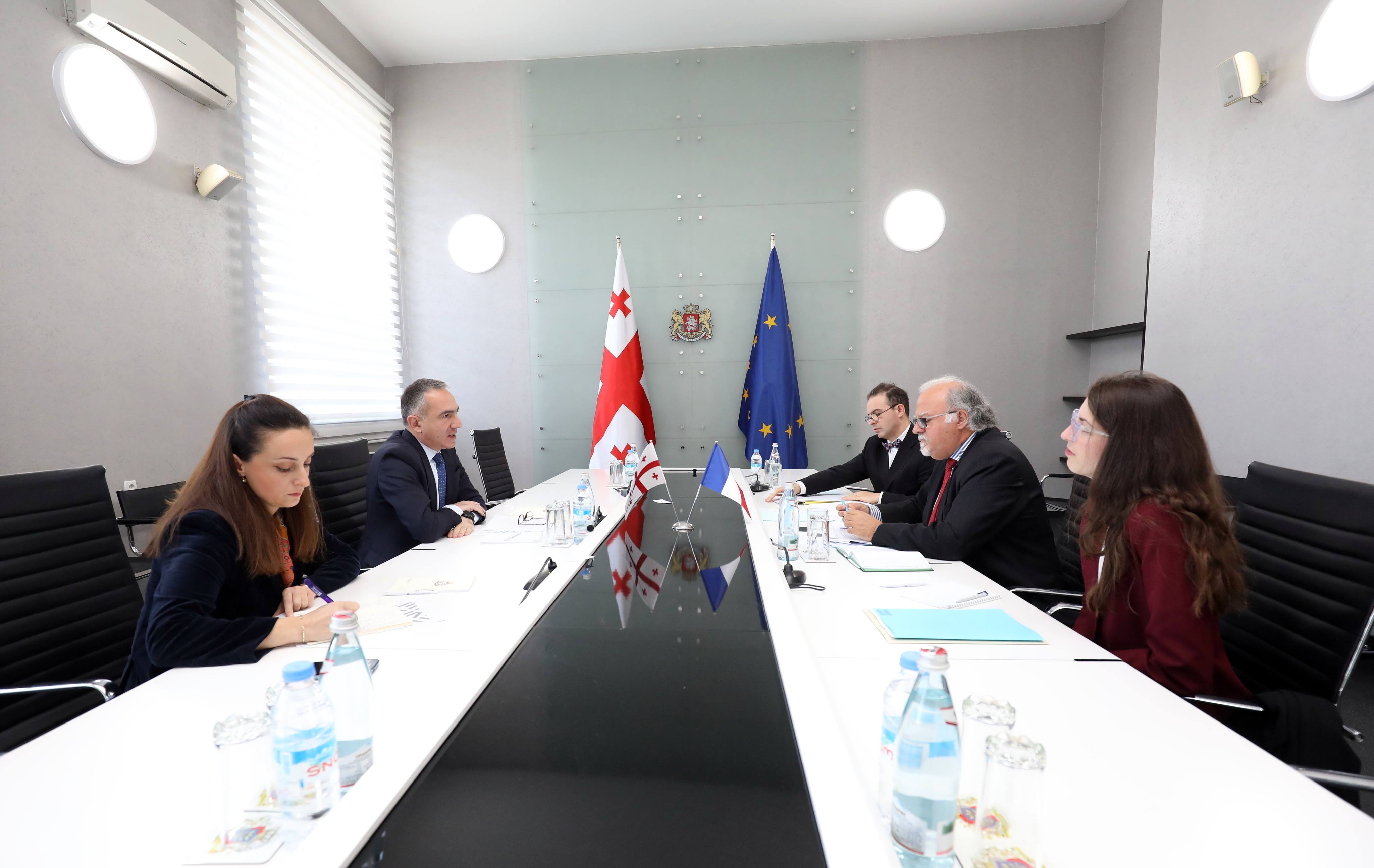 მიხეილ ბატიაშვილმა და საფრანგეთის ელჩმა ორ ქვეყანას შორის განათლების კუთხით თანამშრომლობის გაღრმავების საკითხები განიხილეს