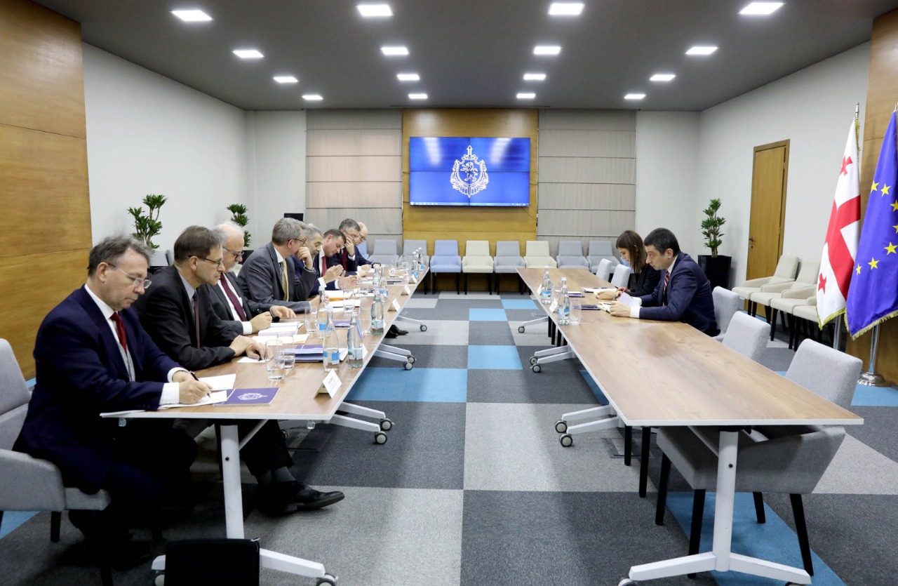 შინაგან საქმეთა მინისტრი გიორგი გახარია ევროკავშირის წევრი ქვეყნების ელჩებს შეხვდა