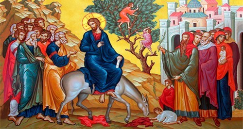 ბზობა-მაცხოვრის დიდებით შესვლა იერუსალიმში