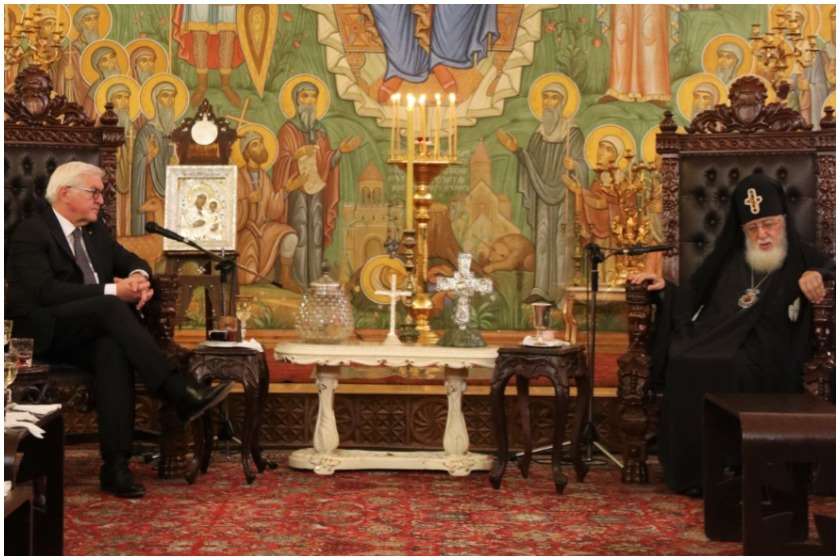 ილია მეორემ ფრანკ-ვალტერ შტაინმაიერს მიმართა – ისეთი გზა გაქვთ გამოვლილი დიპლომატიურ მუშაობაში, რომ არ გაგიჭირდებათ ოკუპაციის ადგილიდან დაძვრა