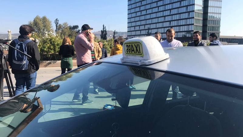 „შმაქსის“ მძღოლები და „გირჩის“ წევრები აქციას მართავენ