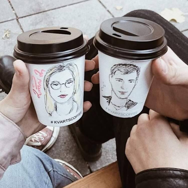 ყავა, რომელიც შენს პორტრეტს ატარებს