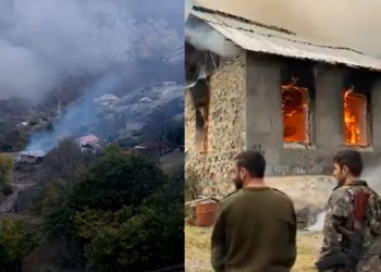 BBC: სომეხი მოქალაქეები ქალბაჯარის რაიონში საკუთარ სახლებს წვავენ, ვიდრე ის აზერბაიჯანის ხელში აღმოჩნდება