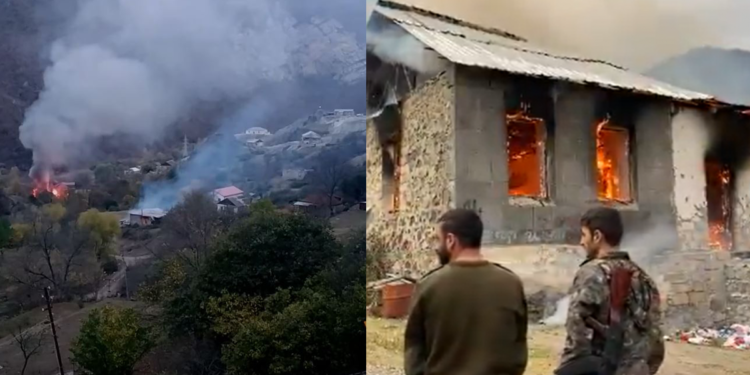 BBC: სომეხი მოქალაქეები ქალბაჯარის რაიონში საკუთარ სახლებს წვავენ, ვიდრე ის აზერბაიჯანის ხელში აღმოჩნდება