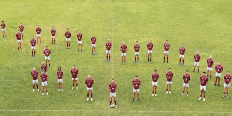 რუსეთთან თამაშამდე, ბორჯღალოსნებმა სტადიონზე საქართველოს რუკა გამოსახეს