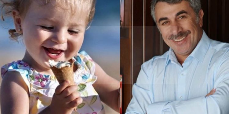 ევგენი კომაროვსკი აცხადებს, რომ ნაყინი ბავშვისთვის ძალიან სასარგებლო ტკბილეულია