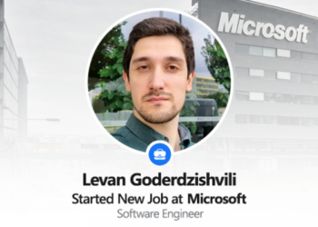 ლევან გოდერძიშვილი Microsoft-ში იმუშავებს