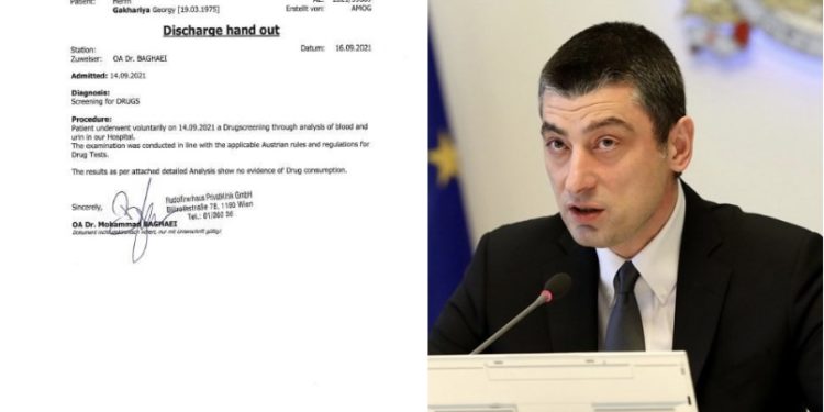 „ნარკოტიკის მოხმარება არ დადასტურდა“ — გახარიამ ანალიზის შედეგი გამოაქვეყნა