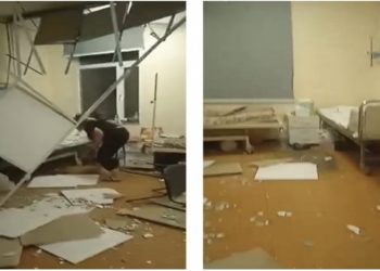 ბათუმის ბავშვთა საავადმყოფოს ერთ-ერთ პალატაში ჭერი ჩამოიშალა