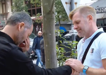 გია შომახიას, რომლის ცოლ-შვილი ბათუმში მომხდარი ნგრევისას დაიღუპა, ტურისტმა მიუსამძიმრა