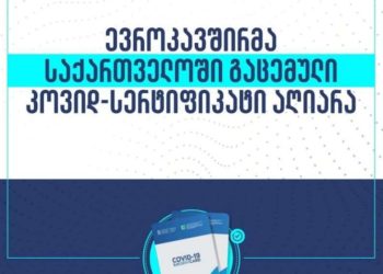 ევროკავშირმა საქართველოში გაცემული კოვიდ-სერტიფიკატი აღიარა