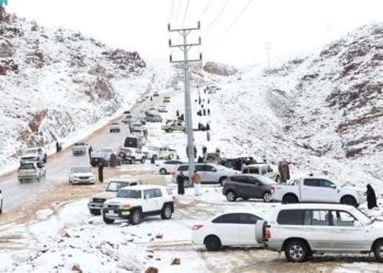 საუდის არაბეთში მოთოვა🌨️❄️