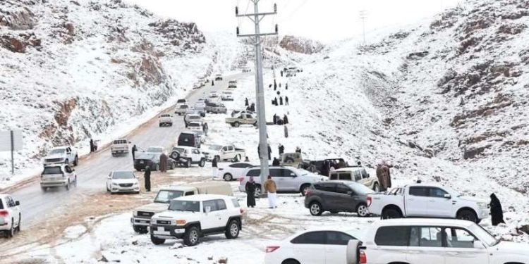 საუდის არაბეთში მოთოვა🌨️❄️