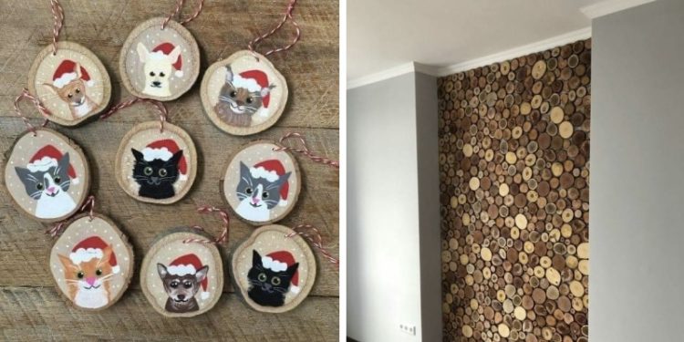 ხის რგოლები, რომლებიც ინტერიერს სიმყუდროვეს მატებს