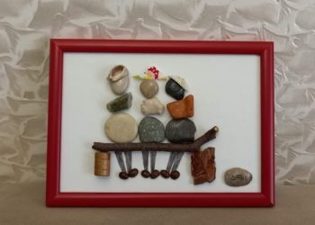 „ამ ყველაფრის იდეის ავტორი ჩემი 5 წლის გოგოა“ – ნამუშევრები, რომლებიც კენჭებით იქმნება