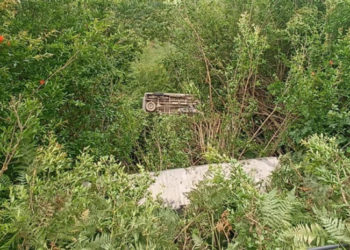 ჩოხატაური-სამტრედიის გზაზე მიკროავტობუსი 30 მეტრი სიმაღლიდან გადავარდა 