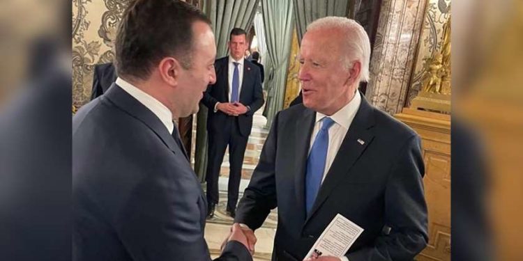 ირაკლი ღარიბაშვილი ჯო ბაიდენს შეხვდა 