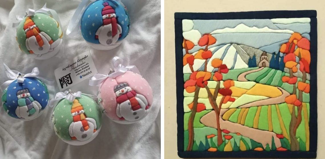 დეკორაციები, რომლებიც იაპონური ტექნიკით იქმნება – ნესტან ავალიანის ნამუშევრები