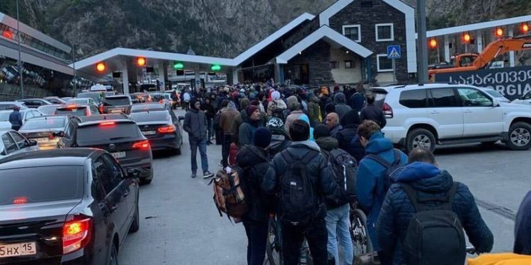 2022 წელს საქართველოს საზღვარი 1 459 546-მა რუსმა გადმოკვეთა, წლიური ზრდა 401%-ია