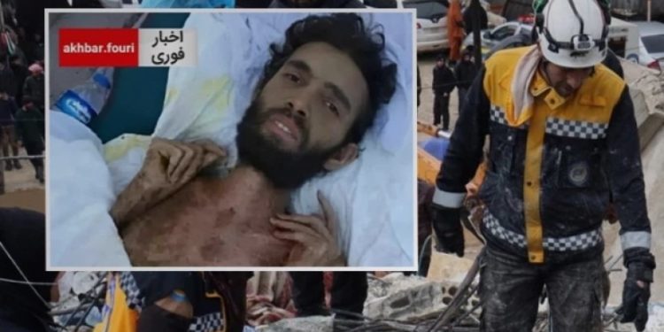 მიწისძვრიდან სამი თვის შემდეგ სირიაში ნანგრევებიდან ცოცხალი კაცი ამოიყვანეს