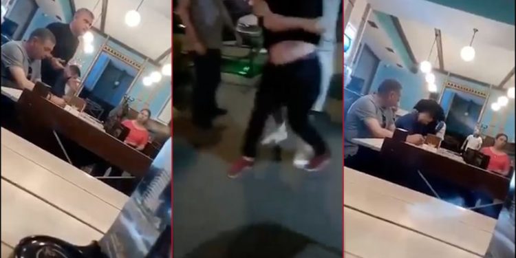 ბათუმში ერთ-ერთი რესტორნის მფლობელი მიმტანზე ფიზიკურად ძალადობს