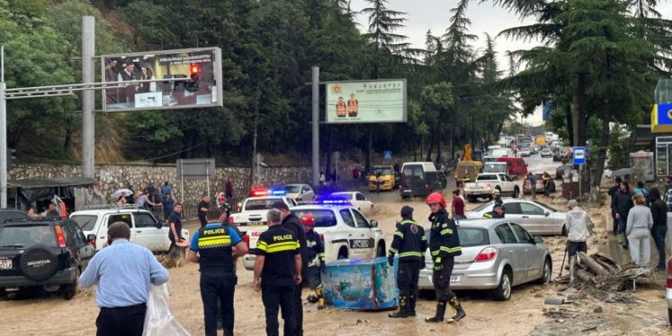 გურჯაანში მაშველები მუშაობენ