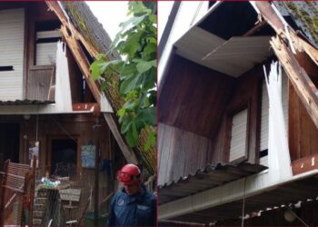 წალენჯიხის სოფელ მიქავაში საცხოვრებელ სახლს მეხი დაეცა