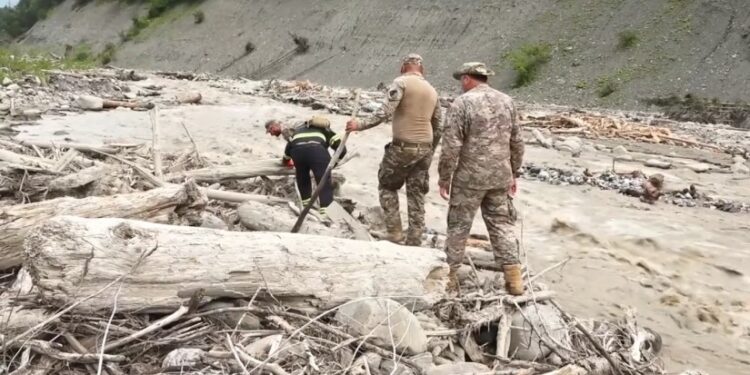 შოვში მიმდინარე სამაშველო სამუშაოებში ჩართული სამხედრო გარდაიცვალა