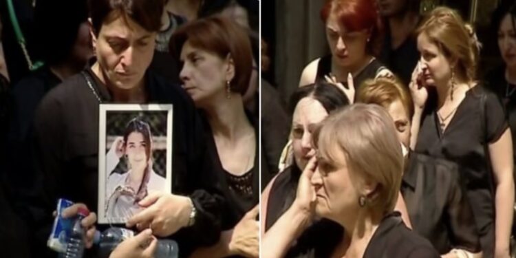 შოვის სტიქიის დროს დაღუპული გვანცა ბუბაშვილი უკანასკნელ გზაზე გააცილეს