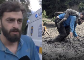 „წინიდან და უკნიდან მეწყერი მოდიოდა, ორჯერ წამიღო…საშინელება იყო” – ბიჭი, რომელმაც 5 წლის ბავშვი გადაარჩინა