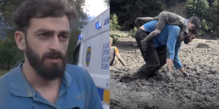 „წინიდან და უკნიდან მეწყერი მოდიოდა, ორჯერ წამიღო…საშინელება იყო” – ბიჭი, რომელმაც 5 წლის ბავშვი გადაარჩინა