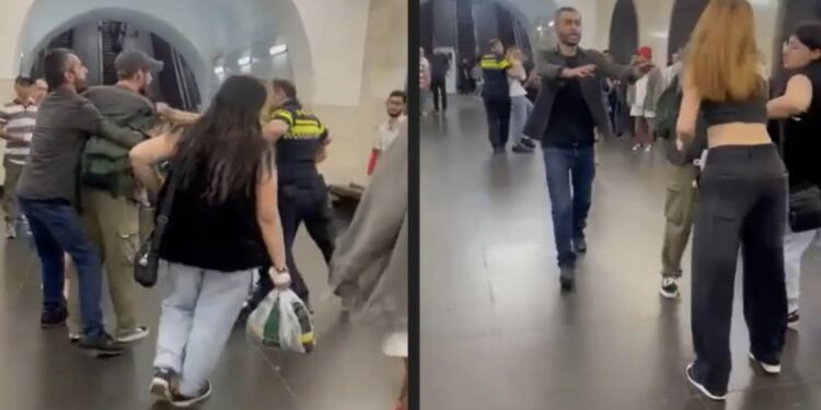 დაკავებულია 3 ქალი, რომლებმაც მეტროში მამაკაცი სცემეს