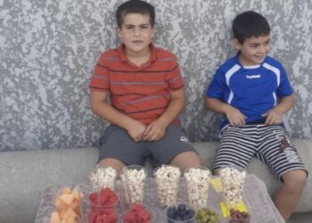 ქარელში, ბავშვებმა, სოციალურად დაუცველი ოჯახისთვის საზამთრო, ნესვი და სხვადასხვა დასახელების გამზადებული ხილი გაყიდეს