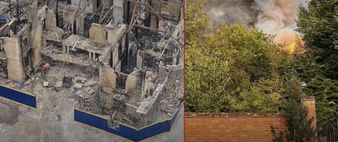 დიდ ბრიტანეთში ბადრი პატარკაციშვილის ქვრივის, ინა გუდავაძის 10 მილიონიანი სახლი დაიწვა