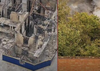 დიდ ბრიტანეთში ბადრი პატარკაციშვილის ქვრივის, ინა გუდავაძის 10 მილიონიანი სახლი დაიწვა