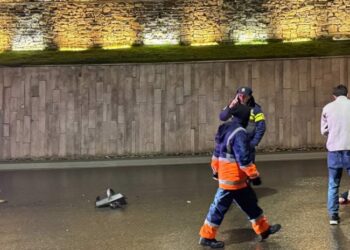 კახეთის გზატკეცილზე დასუფთავების სამსახურის თანამშრომელს მანქანა დაეჯახა