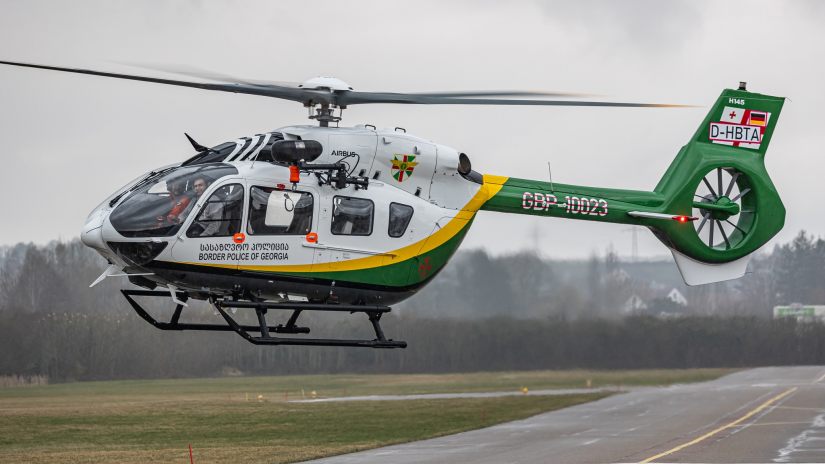 სასაზღვრო პოლიციას სამაშველო ოპერაციებისთვის განკუთვნილი ახალი, ევროპული ტიპის ვერტმფრენი გადაეცა