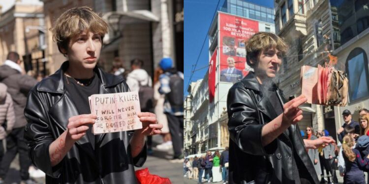 სტამბულში დააკავეს მარიამ ფესვიანიძე, რომელმაც თავისი რუსული პასპორტი საჯაროდ დაწვა