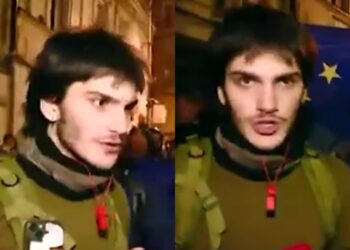 “მე ვარ სკოლის მოსწავლე, მთელი კვირის ჩემი განრიგი ასე შედგება: სკოლა, რაგბი და დღეს ვასრულებ აქციაზე” – აქციის მონაწილე