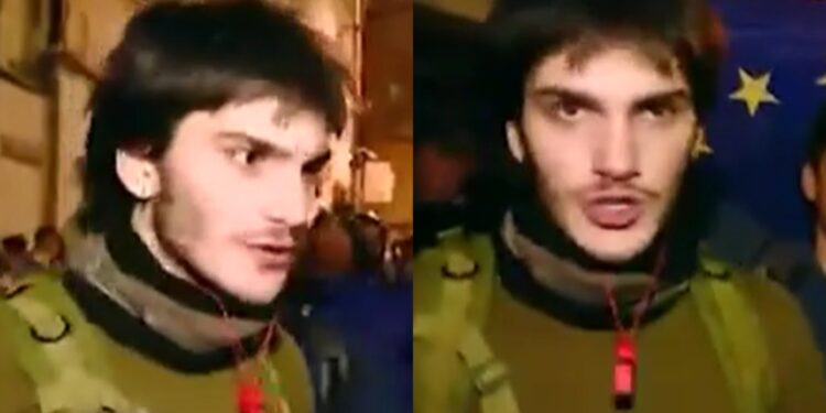 “მე ვარ სკოლის მოსწავლე, მთელი კვირის ჩემი განრიგი ასე შედგება: სკოლა, რაგბი და დღეს ვასრულებ აქციაზე” – აქციის მონაწილე