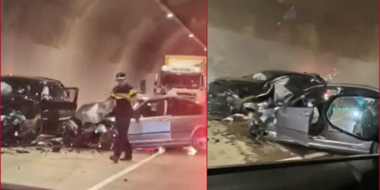 რიკოთის გვირაბში ავარია მოხდა