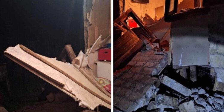 წალენჯიხის ერთ-ერთ სოფელში, ძლიერი წვიმის შედეგად, საცხოვრებელი სახლის კედელი ჩამოინგრა