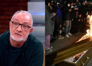 ეს რა ჩაიდინეთ თქვე ფარისევლებო! უფლის გამოსახულება როგორ დაწვით საშობაო ნაძვის ხესთან! – გოგა ხაინდრავა მაცხოვრის გამოსახულებიანი კუბოს დაწვაზე