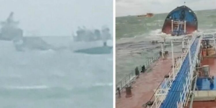 შავ ზღვაში, უამინდობის გამო, ერთმანეთს ორი რუსული სატვირთო გემი შეეჯახა