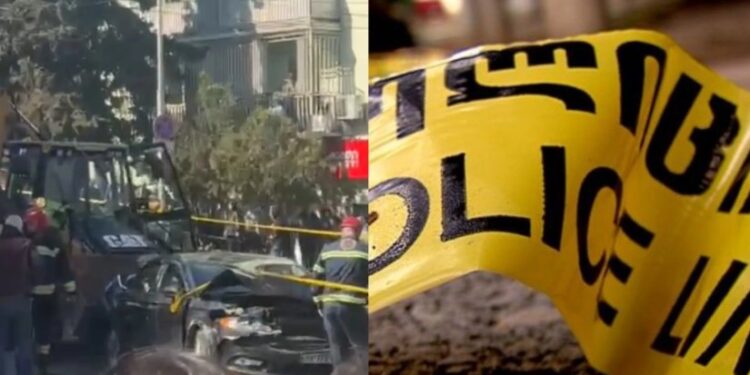 თბილისში, ტრაქტორი დაგორდა და 3 მანქანას დაეჯახა – არსებული ინფორმაციით, დაეჯახა ქვეითსაც