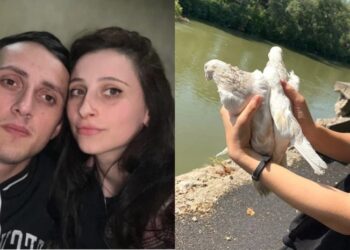 ტრაგიკულად დაღუპული უტა ელიავას ცოლმა მტკვართან მტრედები გაუშვა