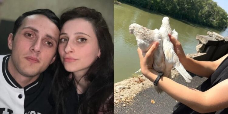 ტრაგიკულად დაღუპული უტა ელიავას ცოლმა მტკვართან მტრედები გაუშვა