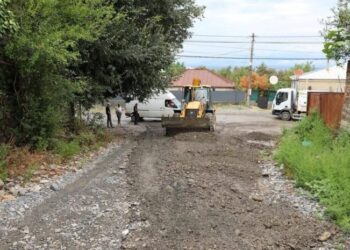 სტიქია კახეთში – დატბორილია ეზოები და გზები