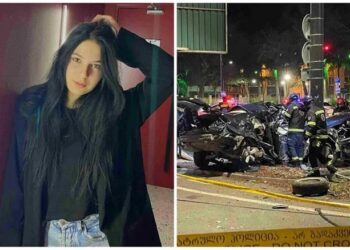 ტაქსს სხვა მანქანა დაეჯახა და შემდეგ მთელი ძალით ბოძს შეასკდა…